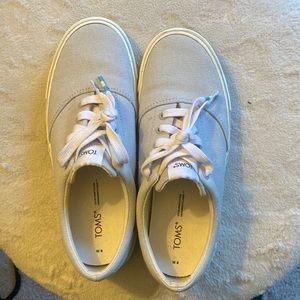 Tom’s W8 LUN GRY WASHED CVS WM LACEUP SNEAK